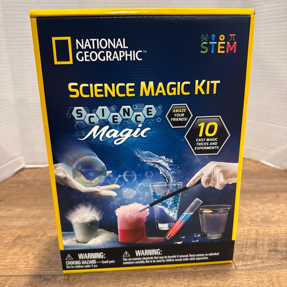 National Geographic SCIENCE MAGIC Chemistry Set 10 Magic Tricks & Experiments